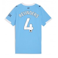 Dres Manchester City Tijjani Reijnders #4 Domaci za Žensko 2025-26 Kratak Rukav